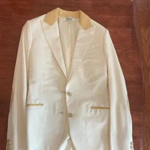 Blazer Femme Holmes & Yang Noir En Laine Avec Détails Suède, Taille 6 - Occasion Excellent état, Comme Neuf !